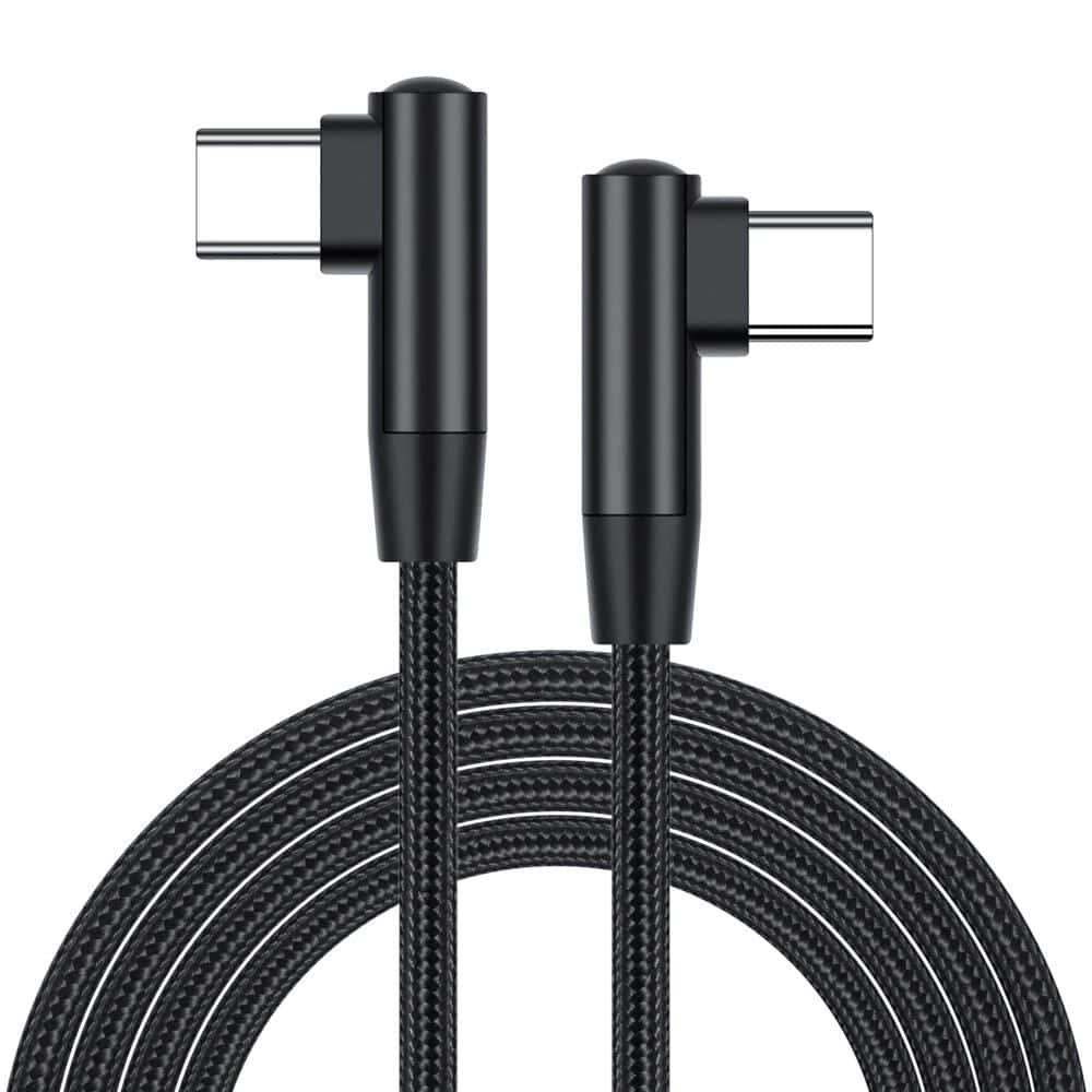 High-quality black USB-C charging cables with durable braided design for fast and reliable power transfer to smartphones, tablets, and laptops.