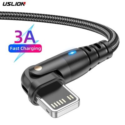 Durable braided USB-C charging cable with fast 3A power and LED indicator, perfect for quick device recharging and mobility.