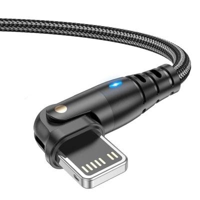 High-quality wireless USB charging cable with braided exterior, designed for fast data transfer and charging. Compatible with multiple electronic devices, stylish, durable, and essential for modern tech setups.