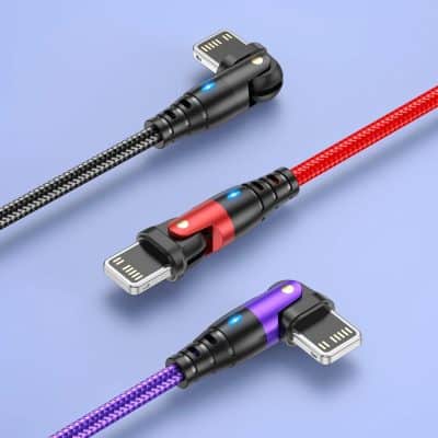 High-quality, braided, durable, and fast-charging USB cables with colorful designs for mobile devices and electronic accessories.