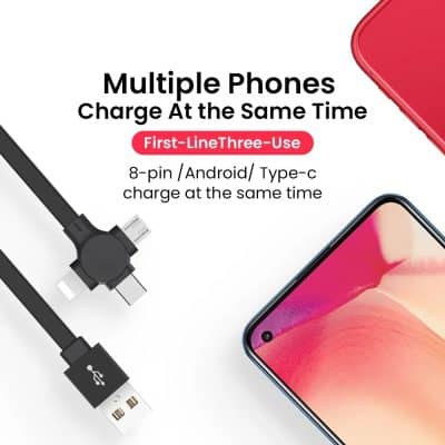 Wireless fast charging for multiple devices, compatible with Android and Type-C, with 8-pin connector, perfect for efficient power delivery, ideal for tech-savvy users and gadget accessories shoppers.