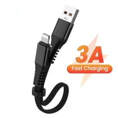 Fast charging USB-C cable for electronic devices with 3A power output, compatible with Monalisa Medical accessories. Durable, efficient, ideal for quick charge needs.