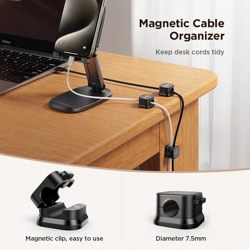 Cable management tray, magnetic cable clip, desk cord organizer, tidy cable management, clips for desk cords, magnetic cable holder, desktop cable tidy, modular cable clip.