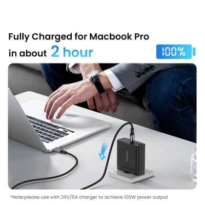 Enhanced charging for laptops and devices.