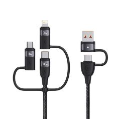 High-speed USB-C charging cable compatible with optometry devices, featuring multiple charging ports with adjustable power levels for efficient power supply.