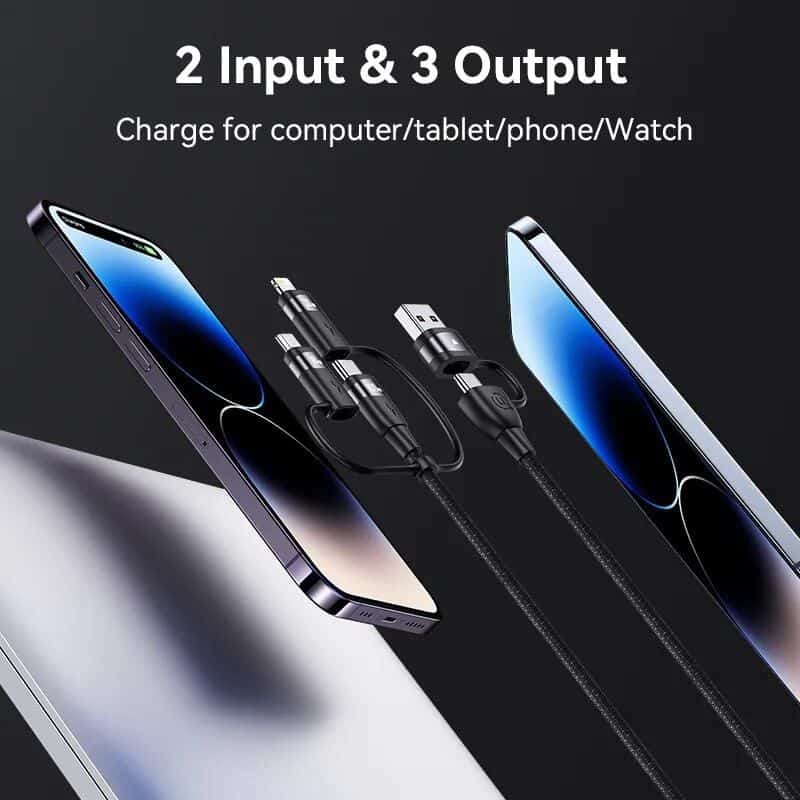 High-quality charging cable compatible with smartphones, tablets, watches, and more. Fast data transfer and efficient charging for all your electronic devices.