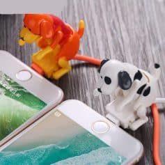 Adorable dog-shaped phone chargers and toys for kids and pet lovers, featuring colorful, playful designs that make charging devices fun and engaging.