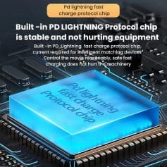 High-speed PD lightning protocol chip for fast, safe charging. Compatible with smart devices, ensuring reliable power transfer without damaging equipment. Perfect for quick, efficient charging solutions.