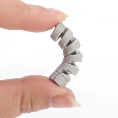 Comfortable ear strap for audiology and hearing aid users.