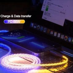 High-quality image showcasing modern tech accessories with vibrant lighting.