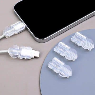 Portable LED USB phone charger with clip compatible with various smartphones, providing quick charging solution. Compact, stylish, perfect for on-the-go convenience.