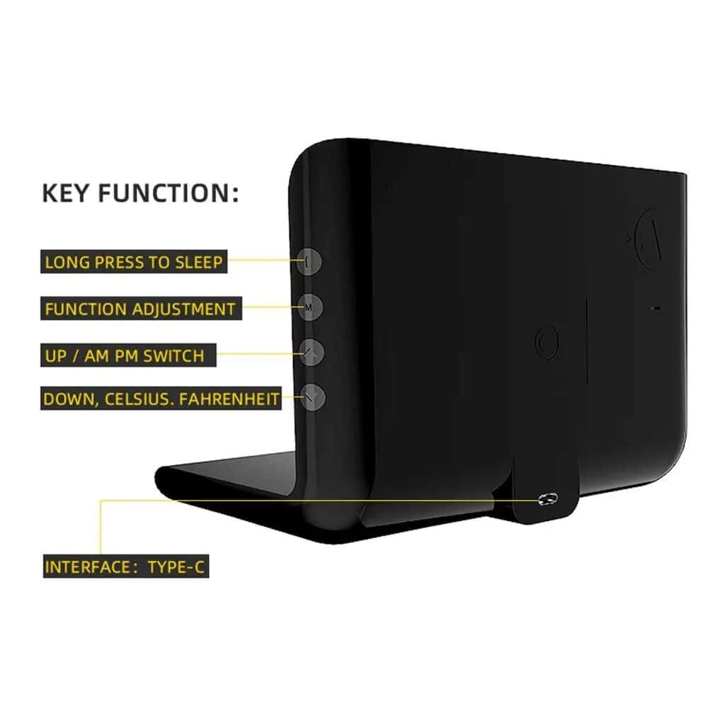 Optical health device with adjustable functions, long press sleep feature, and Type-C interface for enhanced user convenience.