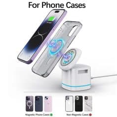 Wireless charging phone cases for iPhone and Android devices, with sleek clear and magnetic options. Perfect for stylish, functional smartphone accessories.