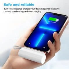 Reliable smartphone charging device with built-in safeguards against overcurrent, overheating, and overcharging for safe and dependable mobile device power.