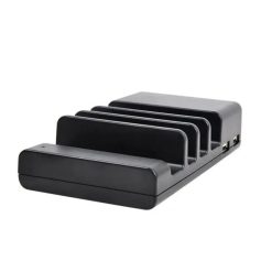 Charging dock for eyeglasses and glasses cases, compatible with various models, keeps eyewear organized and charged efficiently.
