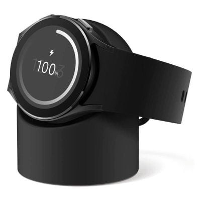 Wireless smart watch with fast charging dock, fitness tracking, heart rate monitor, and customizable display. Perfect for health-conscious users wanting stylish wearable technology.