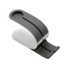 Compact desktop scan holder for optical lenses and glasses, ideal for precision instrument setups.