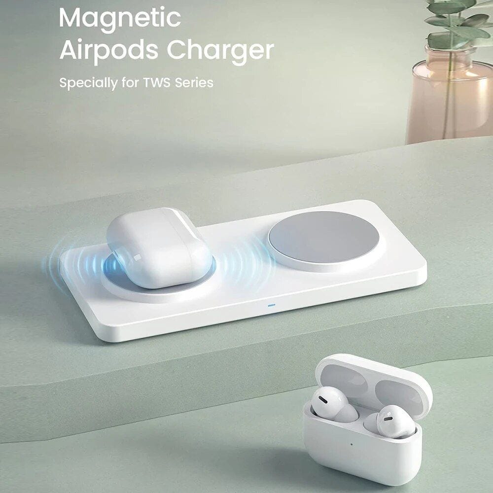 High-quality wireless earbuds charger with magnetic support, compatible with TWS series for convenient charging and storage. Perfect for modern audio and electronics enthusiasts.