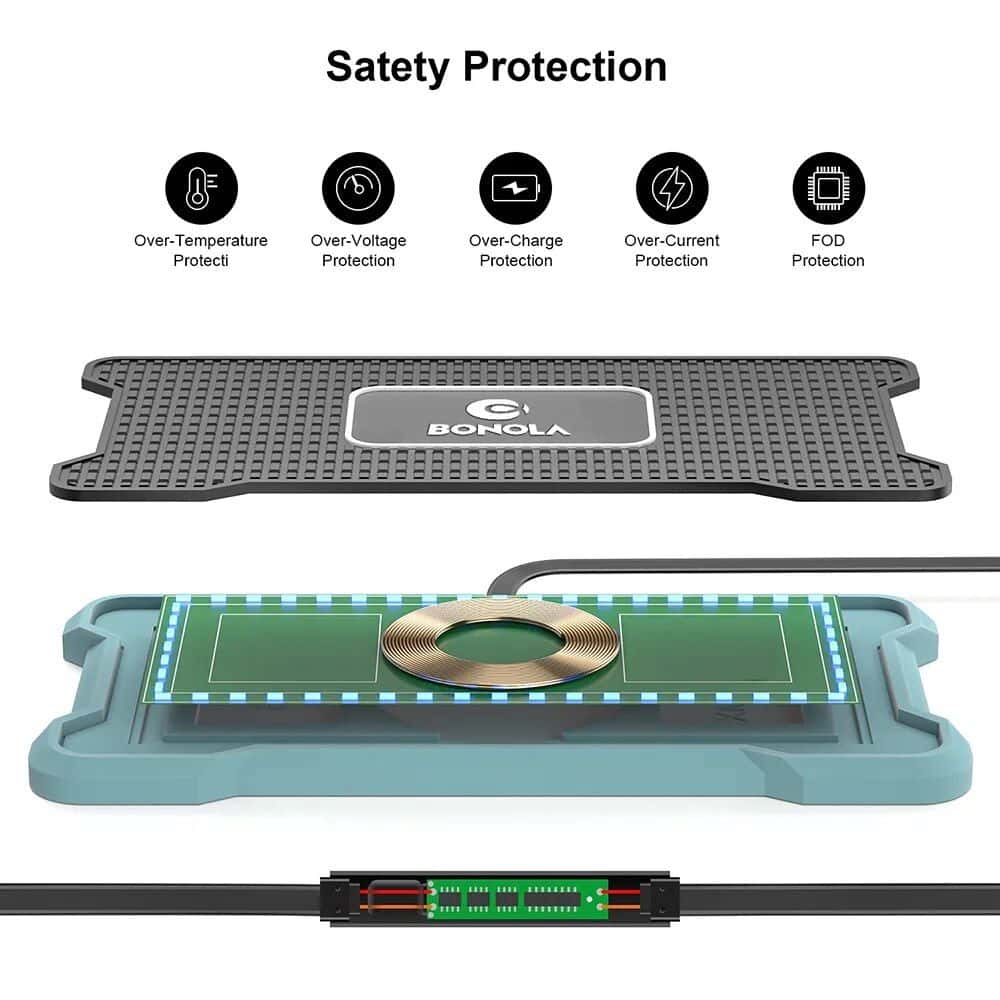 Wireless charging pad designed for Monalisa Medical optical devices, ensuring safe and reliable power supply for medical optical technology.
