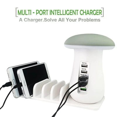 Image of a multi-port USB charger capable of charging multiple smartphones and gadgets simultaneously, designed for convenience and efficiency.