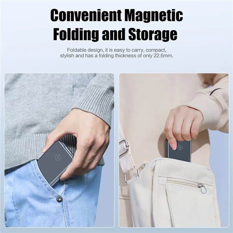 Portable magnetic storage for easy carrying.