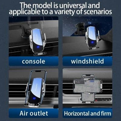 High-quality universal mobile holder for car dashboard and windshield, suitable for various vehicle models, ensuring secure grip for phones or GPS devices.