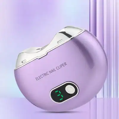 Electric nail clipper for precise nail grooming and pedicures, featuring cordless design and LED display. Ideal for home and salon use.