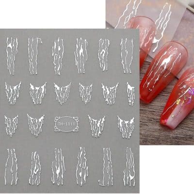 High-quality nail stickers for elegant and trendy nail designs, perfect for salons and personal manicures, enhancing natural nails with stylish patterns.