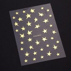 Bright star decals for nail art, perfect for creative manicures and pedicures at Monalisa Store. High-quality, easy-to-apply nail stickers for stylish and unique nail designs.