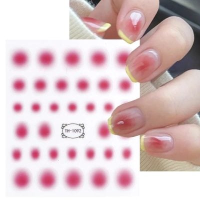 High-quality nail decals for stylish manicure designs. Perfect for enhancing the appearance of your nails with vibrant colors and patterns. Ideal for professional and DIY nail art.