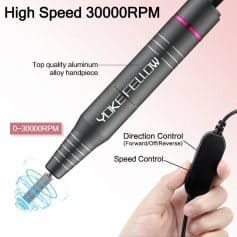 High-speed professional microdermabrasion device for skin rejuvenation. Features adjustable speed, aluminum alloy handpiece, and easy control for effective skincare at home.