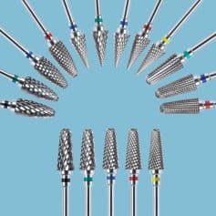 High-quality dental tungsten carbide burs for polishing and shaping teeth, ideal for dental clinics and professionals. Durable, sharp, and efficient for all dental procedures.