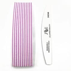 Optical mask strap, durable and washable, perfect for glasses and eyewear, featuring pink and white stripe design for style and convenience.