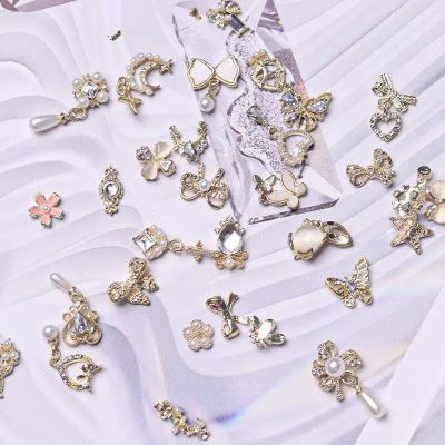 Elegant butterfly and floral jewelry charms for women.