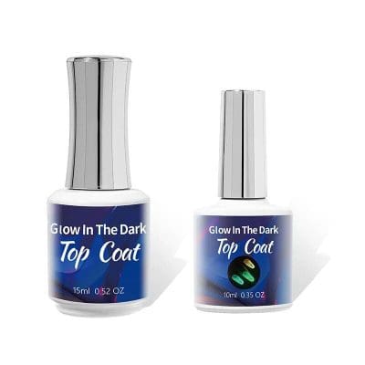 Nail glow in dark top coat, long-lasting, high-quality nail polish for vibrant, luminous nails, ideal for special occasions and nightlife. Perfect for enhancing your nail beauty.