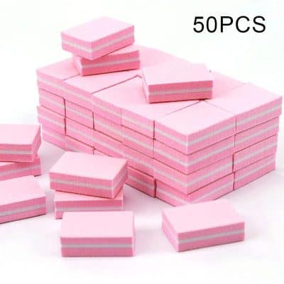 Deliciously soft pink cleaning sponges ideal for optical lens cleaning, available in bulk 50-piece packs for professional and home eyewear care.