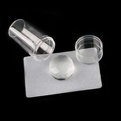 Clear contact lens case with two compartments for easy storage and transportation of contact lenses, perfect for daily or travel use.