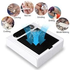 Portable nail art printer for professional and personal use. Create detailed designs like carving, grinding, drilling, and crafting with this versatile device. Perfect for salons and DIY nail art enthusiasts.