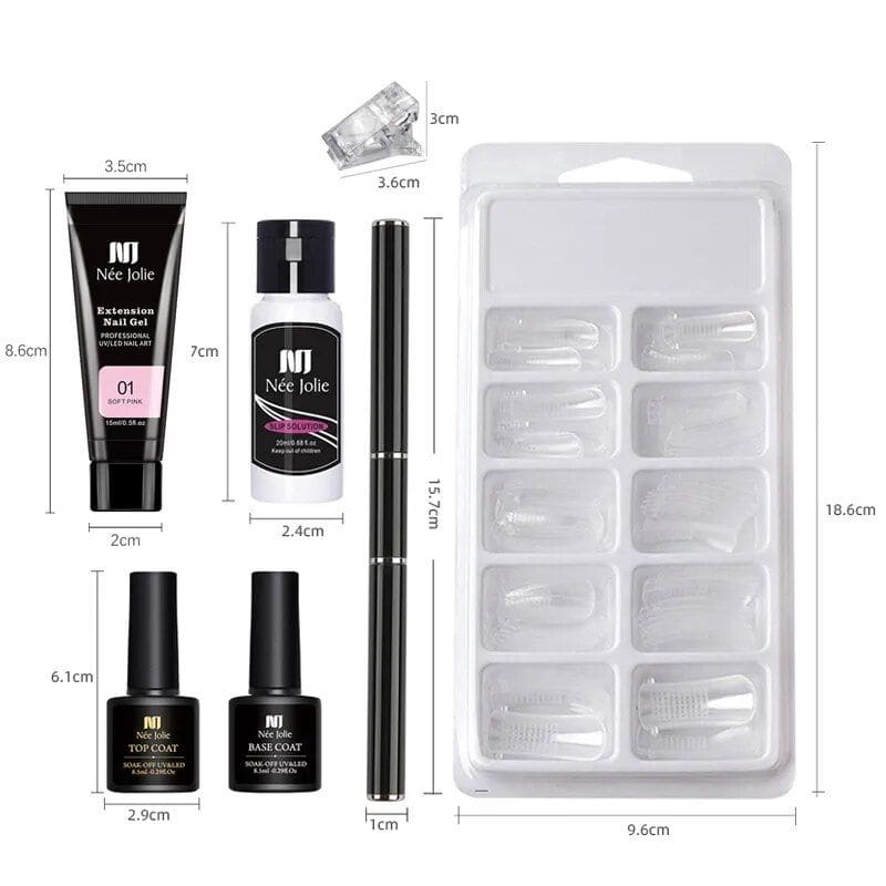 High-quality nail extension kit for professional nails, gel polish, and nail art supplies from Monalisa Store. Perfect for salon-quality manicures and nail DIY projects.