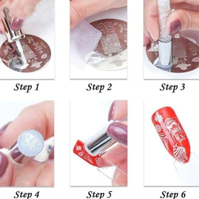 Decorative nail decals for stunning nail designs with easy step-by-step application. Perfect for professional salons or at-home manicures. Enhance your nails with stylish, intricate patterns.