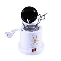 Compact sterilizer for medical tools and instruments, featuring automatic operation and safety features, ideal for clinic or salon use.