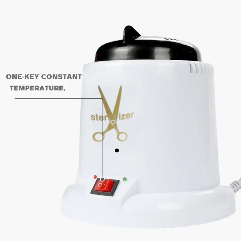 Sterilizer for eyeglasses and optical instruments, featuring constant temperature control for safe and effective cleaning. Perfect for opticians and optical shops.