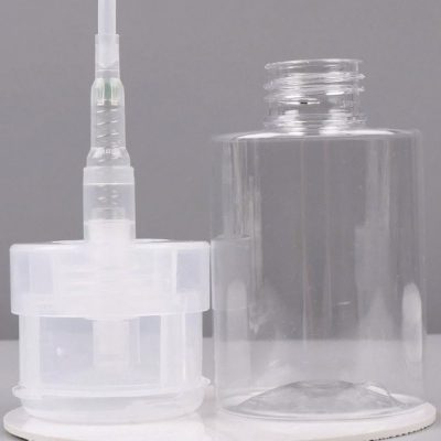 Optical glass dropper bottle for medical and laboratory use, precision dispensing, and skincare applications. High-quality, transparent container for accurate liquid measurement.