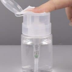 Portable eye drop container for easy eye medication application. Transparent with a secure cap for safe storage. Perfect for precise eye drop dosage.