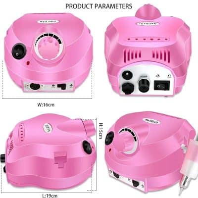 Gentleman nail drill for salons and home use.