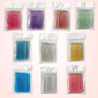 Deluxe pack of vibrant eyelash extension strands in multiple colors for customized lash looks. Perfect for professional use or at-home beauty enhancements.