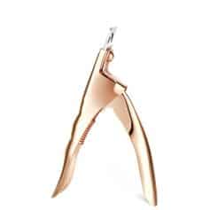 High-quality rose gold eyebrow tweezers for precise hair removal, ideal for beauty salons and professional facial grooming. Durable, stylish, and designed for easy use.