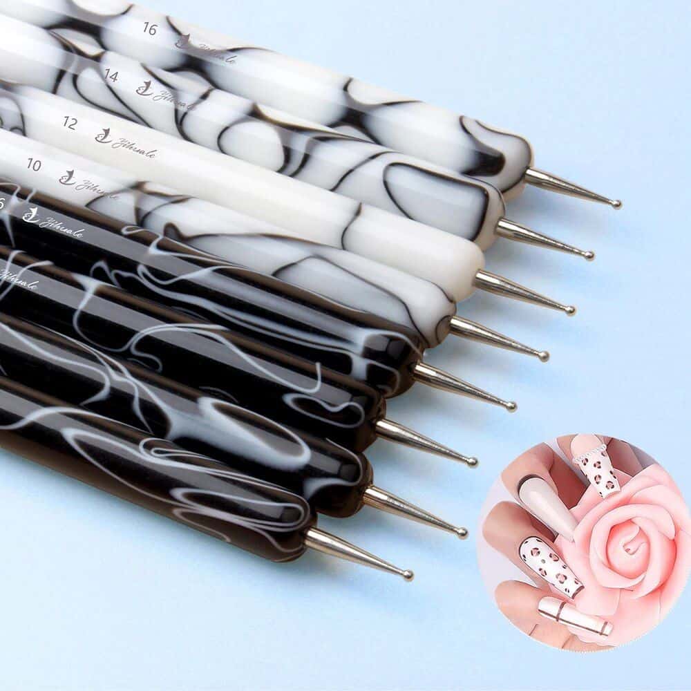 High-quality nail art pens for creative manicure designs. Easily create intricate patterns and detailed nail art with these fine tip brushes, perfect for professional or at-home use.