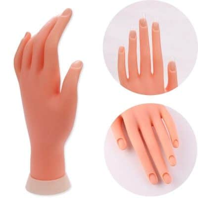 High-quality mannequin hand for manicure practice and nail art training, perfect for beauty schools, salons, and DIY nail enthusiasts to improve skills.