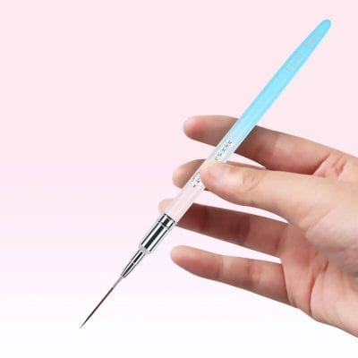 A professional precision eyedropper with a light blue handle for accurate eye medication administration, ideal for clinics or personal use.